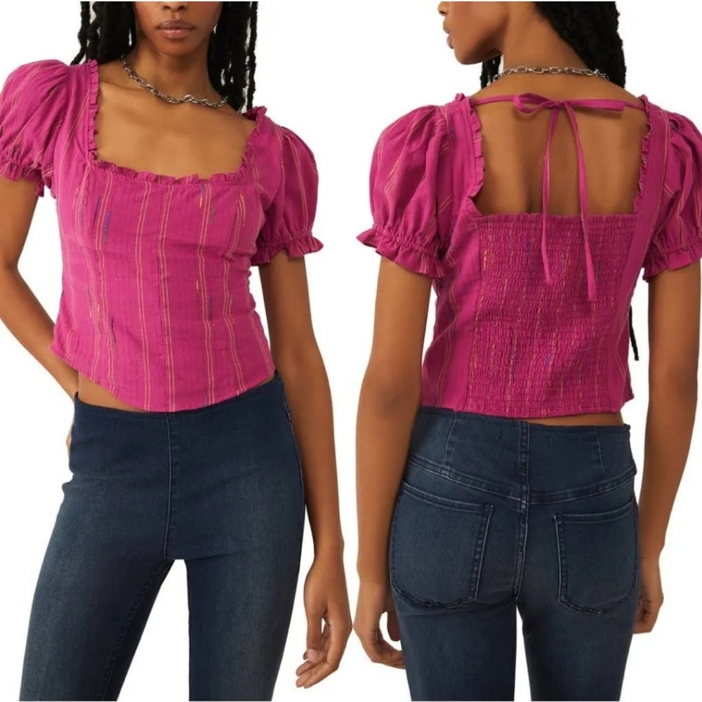 Free People Serotonin Corset Top Size Large